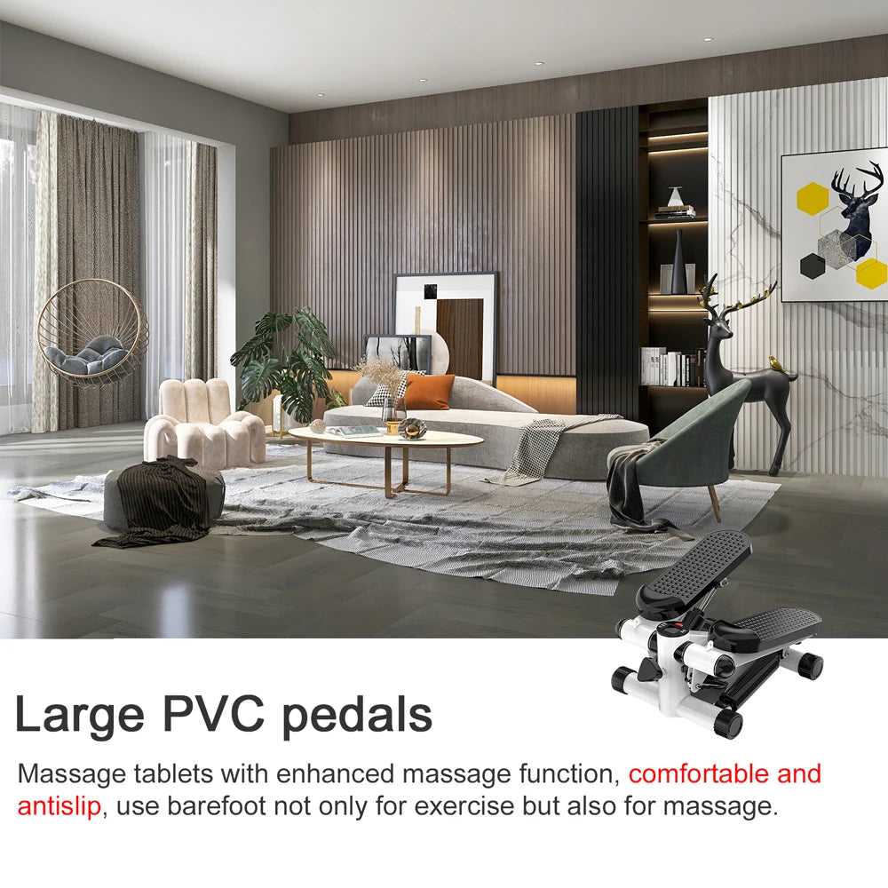 No-rope treadmill stepper for waist and foot training