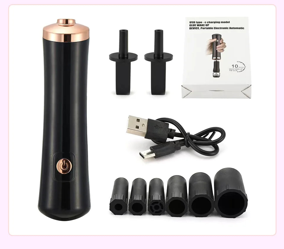 Portable Eyelash Glue Shaker – USB Rechargeable Electric Lash Adhesive Mixer ™