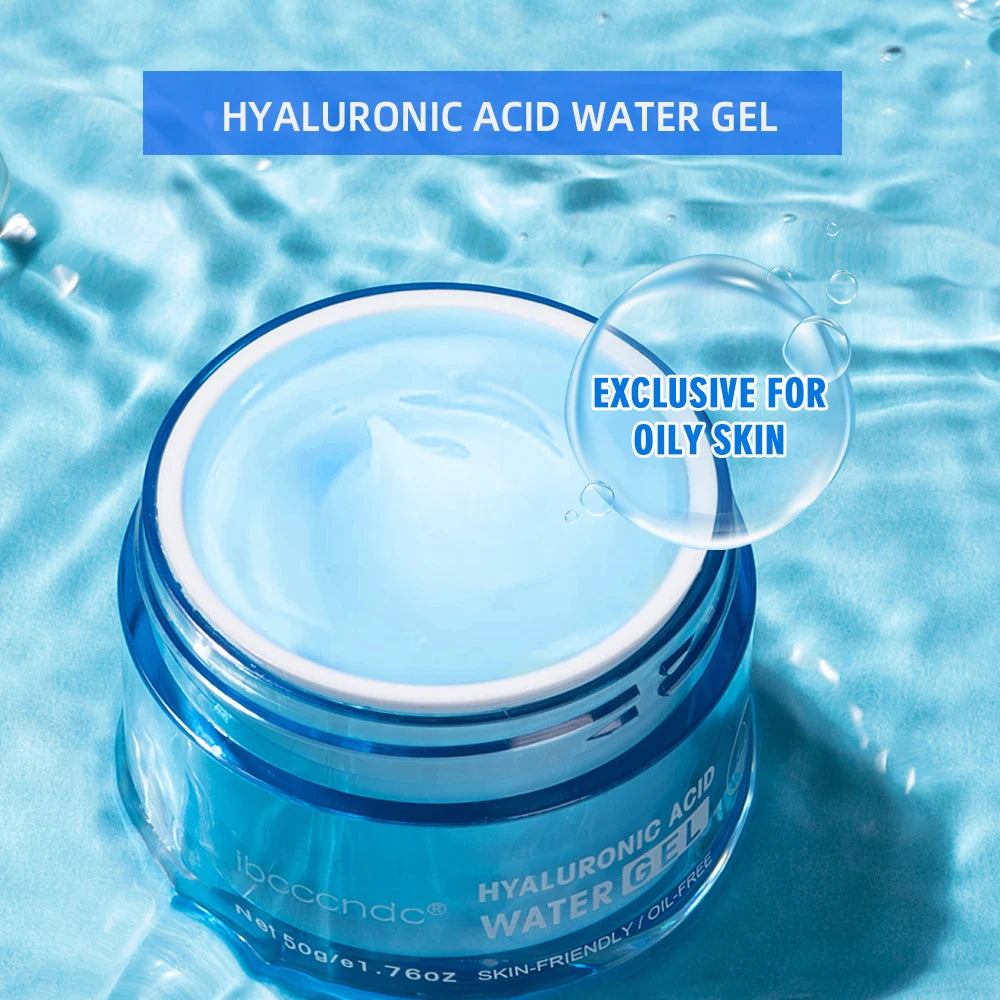 Hyaluronic Acid Hydrating Water Gel – Deep Moisturizing Daily Face Cream for Dry Skin (50g)