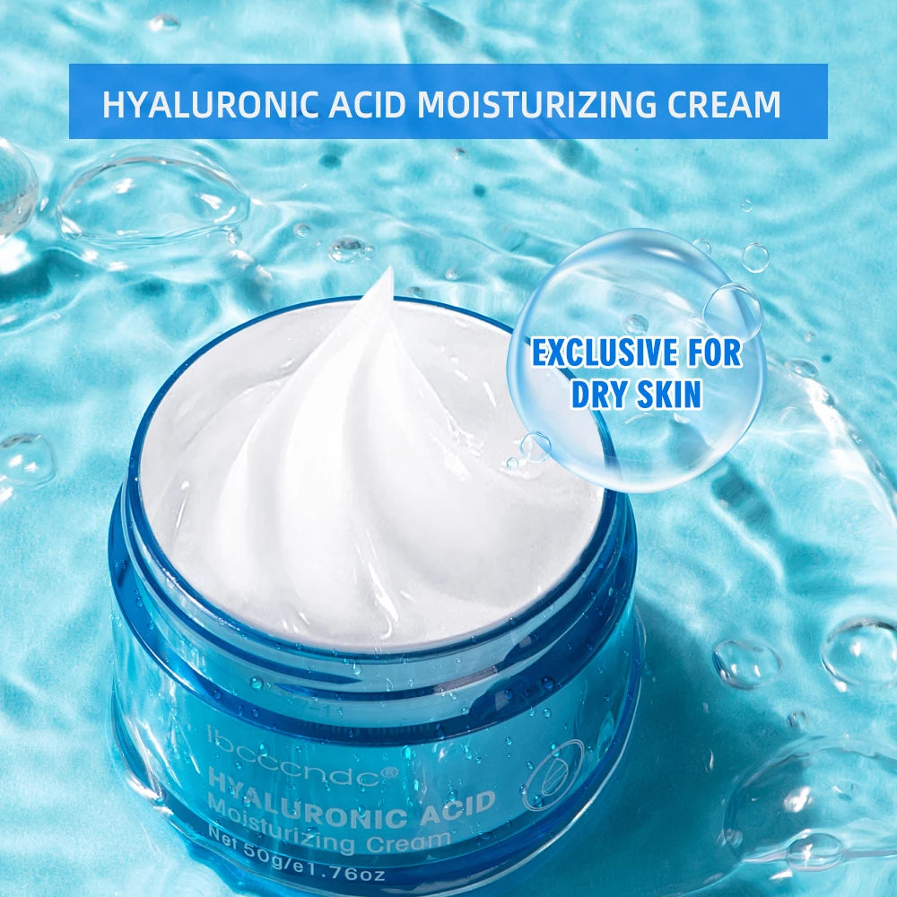 Hyaluronic Acid Hydrating Water Gel – Deep Moisturizing Daily Face Cream for Dry Skin (50g)