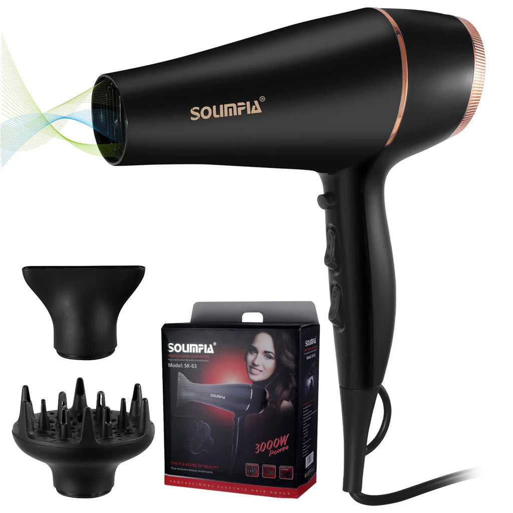 Surker SK-63 Professional 2000W Hair Dryer with Ionic Technology and Ceramic Heating