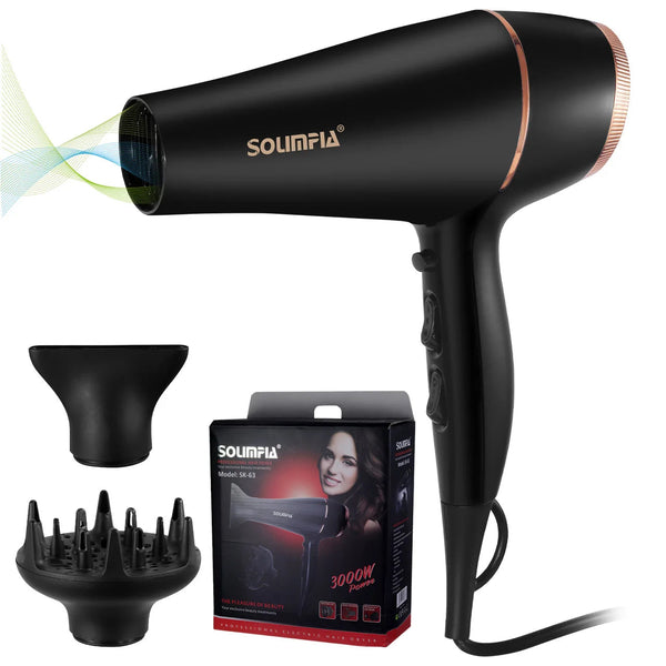 Surker SK-63 Professional 2000W Hair Dryer with Ionic Technology and Ceramic Heating